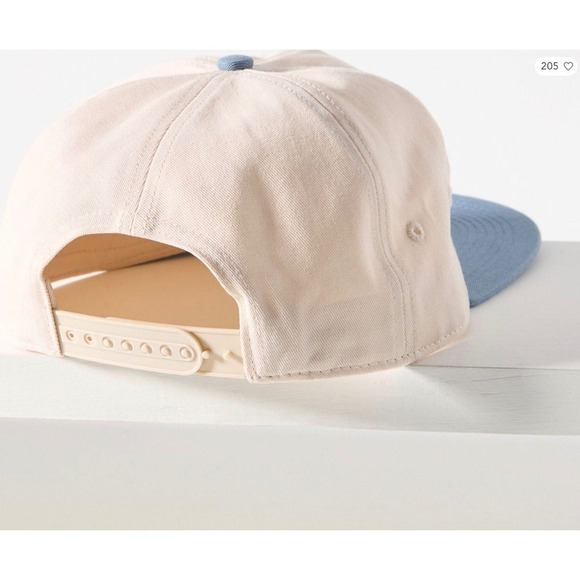 Anthropologie Coney Island Picnic Western Cowgirl Boot
Hat NWT New cream blue